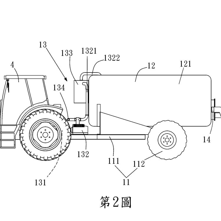 真空抽取式糞肥撒佈機(專利M576777)