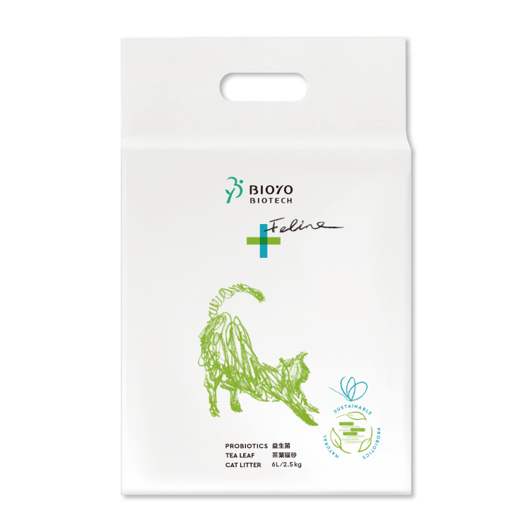 BIOYO －Strip-shaped probiotic tea leaf cat litter