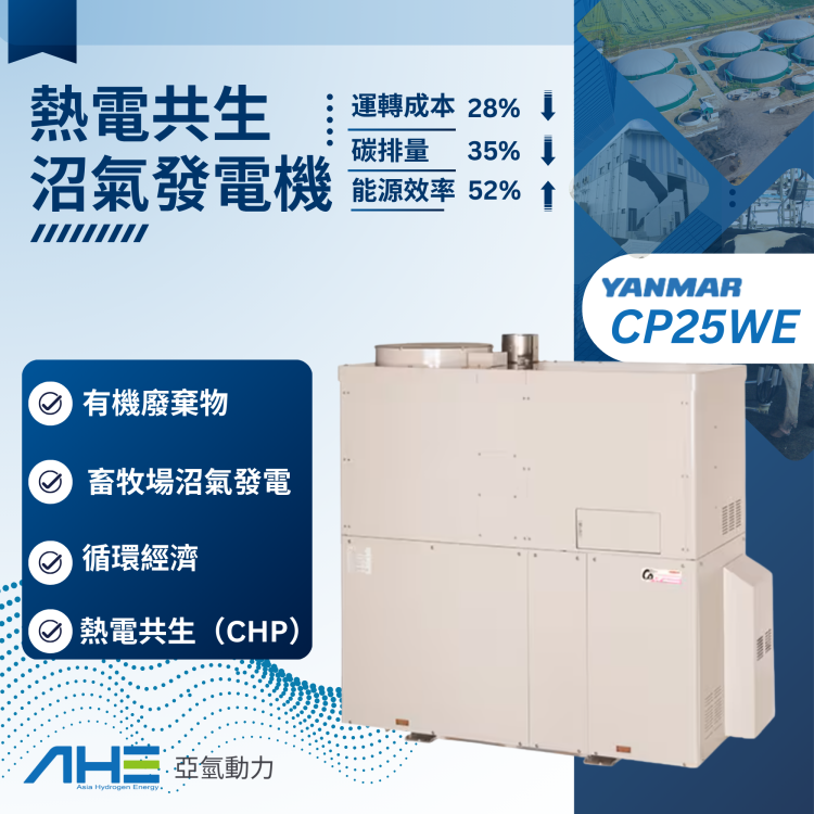 熱電共生沼氣發電機 (CP25WE)