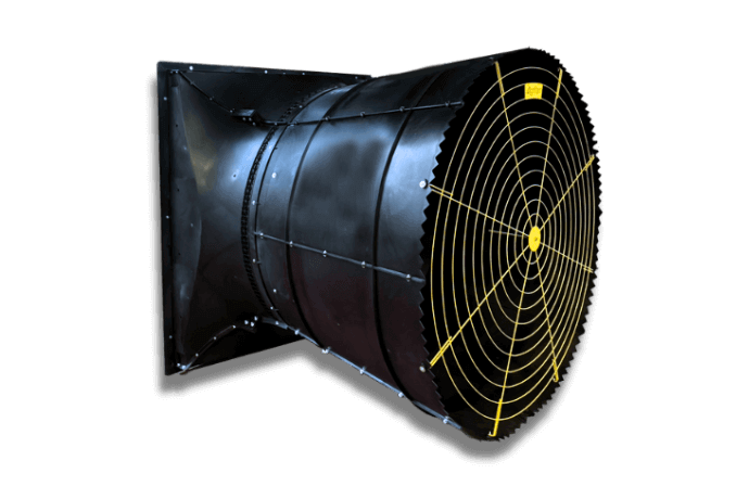 57-Inch 3-Blade EC Motor Industrial Duct Exhaust Fan