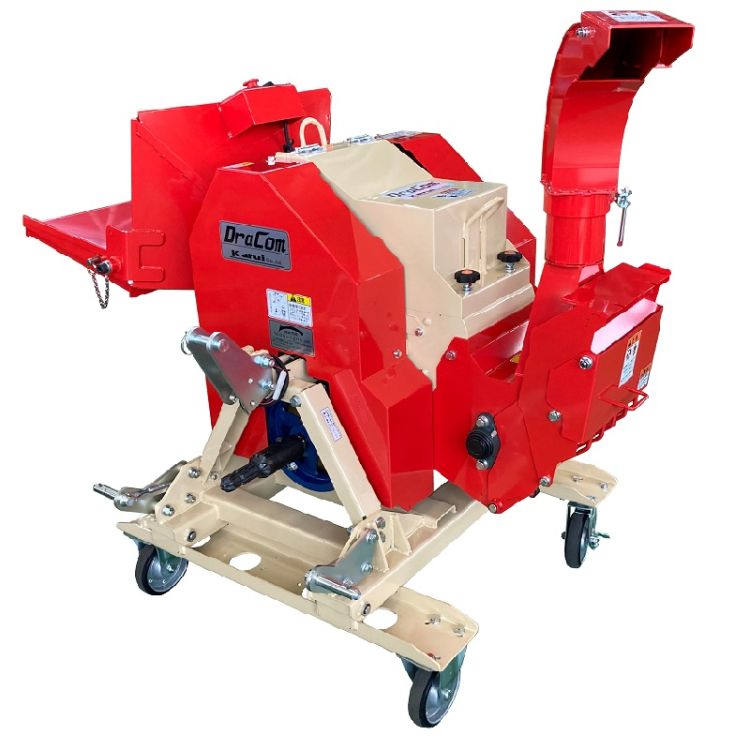 曳引機附掛式投入式樹枝打碎機