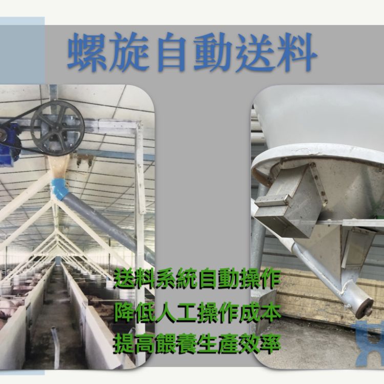 🐷🐔🐮【螺旋自動送料系統 】2.5、3、4英吋螺旋輸送｜滿料自動停止 | 定量送料｜輸送粉末不外洩