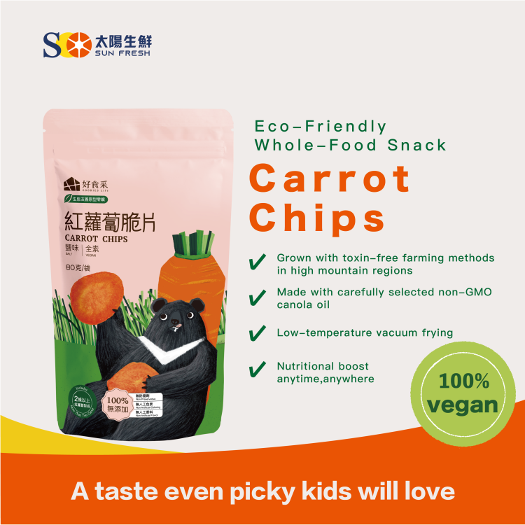 Eco-Friendly Whole-Food Snack – Carrot Chips