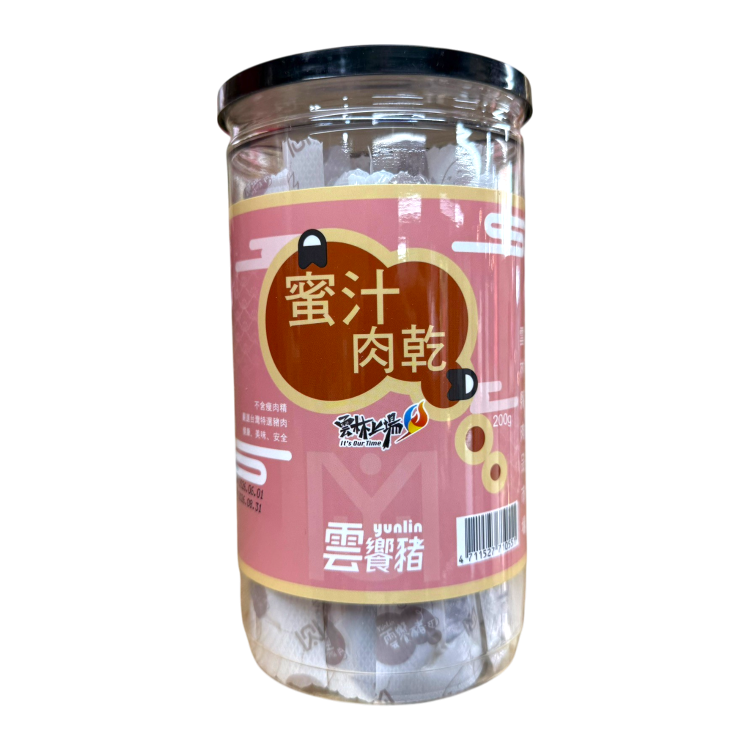 雲饗豬-蜜汁肉乾200g(罐)