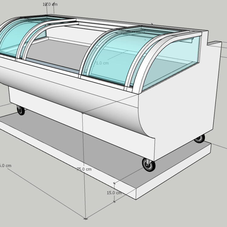 不鏽鋼生鮮冷凍冷藏展示櫃
