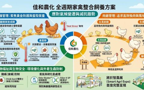 應對氣候變遷與減抗趨勢：佳和農化提出蛋雞與肉雞全週期整合飼養方案