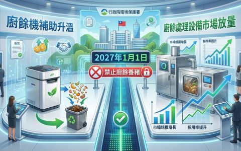 「廚餘機補助」升溫：禁廚餘養豬倒數，設備市場進入放量期